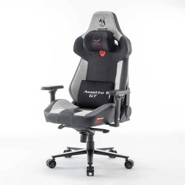 Кресло компьютерное EVOLUTION ASSETTO GT Monza Black-Grey