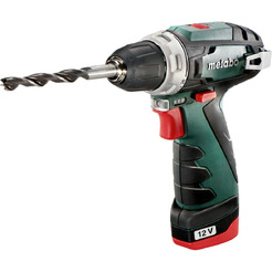Дрель-шуруповерт Metabo PowerMaxx BS Basic (600984500) с 2-мя АКБ