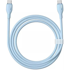 Кабель Baseus Pudding Series USB Type-C - USB Type-C (1.2 м, голубой)