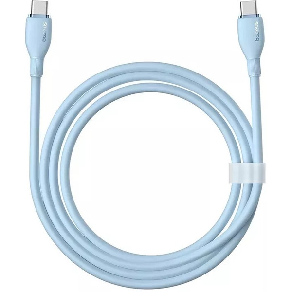Кабель Baseus Pudding Series USB Type-C - USB Type-C (1.2 м, голубой)