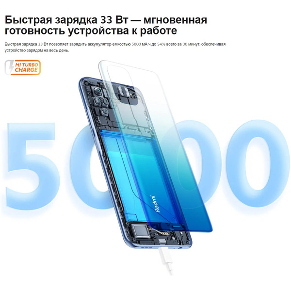 Телефон GSM Xiaomi Redmi Note 10S 6GB/64GB без NFC Onyx Gray EU