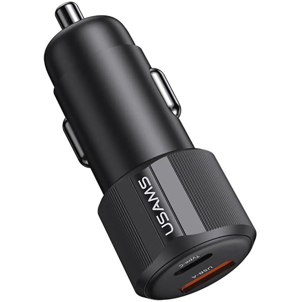 Автомобильное зарядное устройство USAMS CC283 (черный)