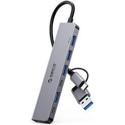 USB-хаб Orico YSA7-U3-GY-BP