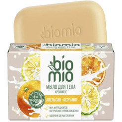 Кремовое мыло для тела BioMio с эфирными маслами апельсина и бергамота 140 г