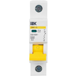Выключатель автоматический IEK ВА 47-29 2А 1P 4.5кА С MVA20-1-002-C