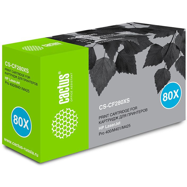 Картридж лазерный Cactus CS-CF280XS CF280X (черный)