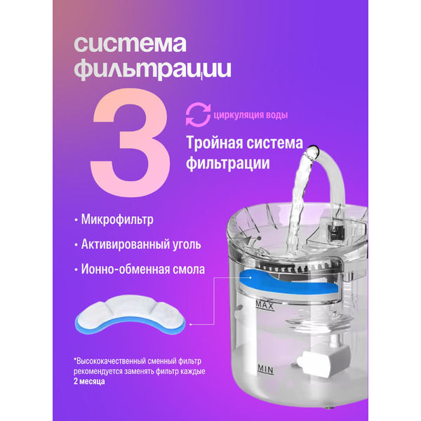 Поилка автоматическая для животных Pet Paws Z0019-A