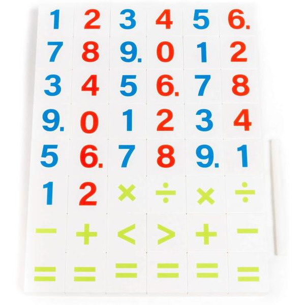 Набор игровой настольный Полесье Цифры и математические знаки 83344 (48 элементов)