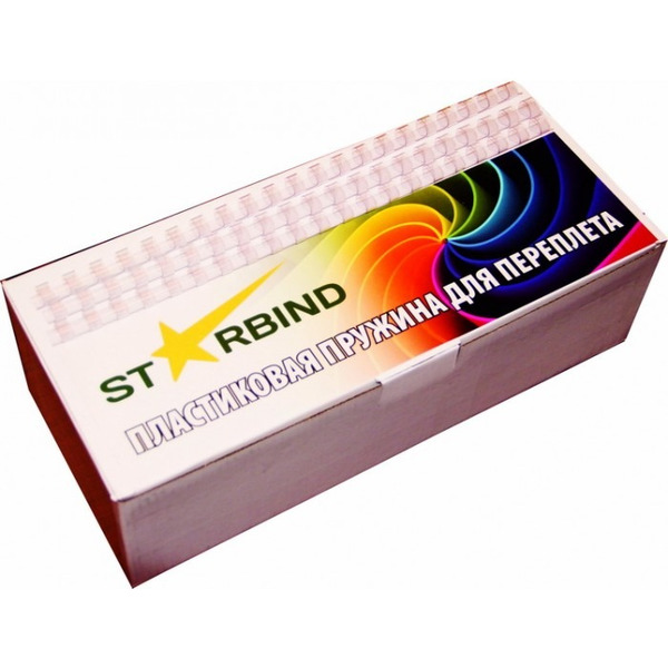 Пластиковые пружины для переплета STARBIND 12 мм прозрачные 100шт./ BP12ClSB