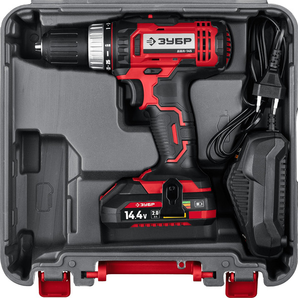 Дрель-шуруповерт Зубр Мастер ДШЛ-145-21 (с 1-м АКБ, кейс)