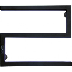 Полотенцесушитель Granula Квадро Снейк 43x50 (терморегулятор, черный матовый)