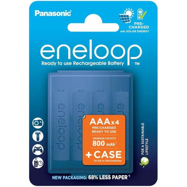 Аккумулятор Panasonic Eneloop AAA BK-4MCDE/4CP+case (4 шт)