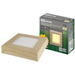 Светильник TDM "Даунлайт" СПО (сосна) 6 Вт 3000К SQ0329-0418