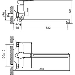 Смеситель Haiba HB22557-8