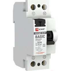 Устройство защитного отключения EKF Basic ВДТ-40 2P 32А 30мА elcb-2-32-30e-sim