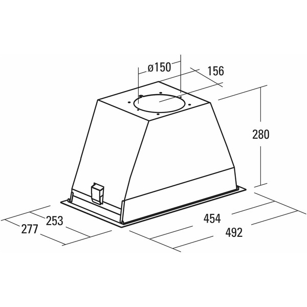Вытяжка кухонная САТА GL45X INOX