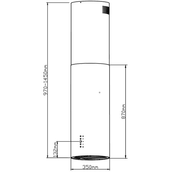 Вытяжка WEISSGAUFF Tubus 1402 Island White