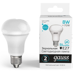 Лампа Gauss LED Elementary R63 8W 650lm 4100К E27 63228