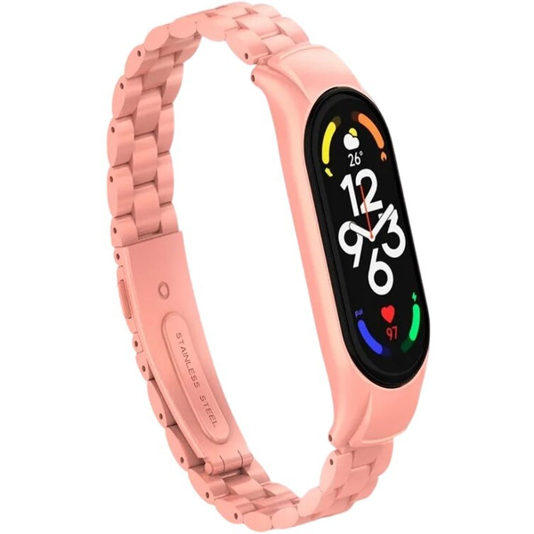Ремешок Bingo Stainless для XIAOMI Mi Band 7 (персиковый)