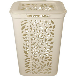Корзина для белья с разделителем Полимербыт Leaves 60л 4348917