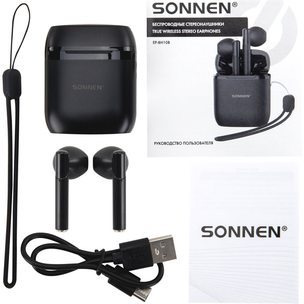 Наушники Sonnen EP-BH10B (черный)