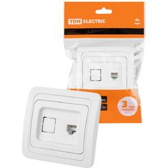 Розетка телефонная TDM Electric Валдай SQ1804-0012