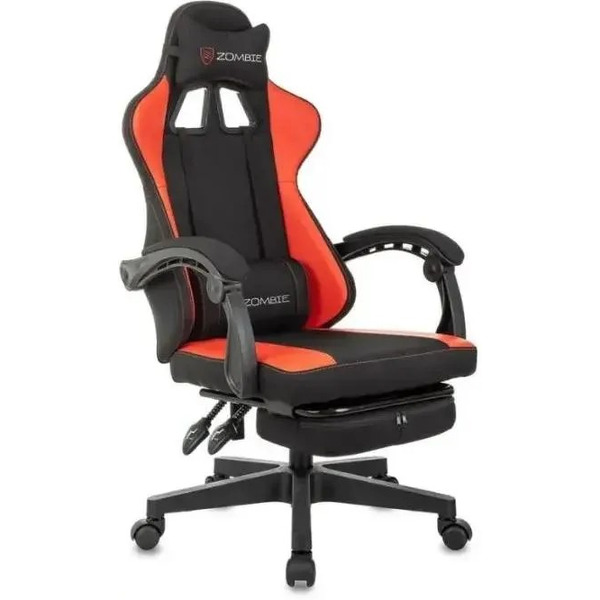 Кресло игровое ZOMBIE Weaver (черный/красный)
