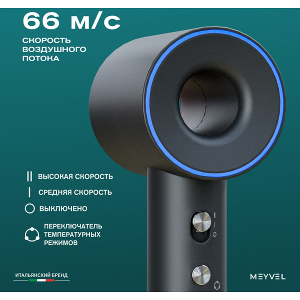 Фен Meyvel MF11-1600 (серый)