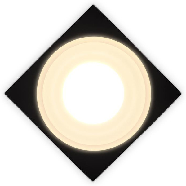 Точечный светильник Ambrella light TN1316 SBK/FR (черный песок/белый матовый)