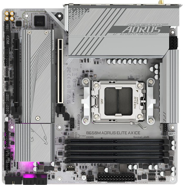 Материнская плата Gigabyte B650M Aorus Elite AX Ice