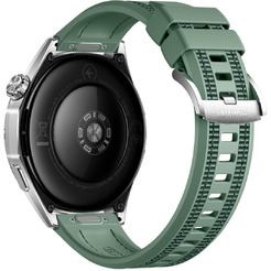 Смарт-часы HUAWEI Watch GT 6 46mm (ATM-B19) серебристый, с зеленым плетеным ремешком