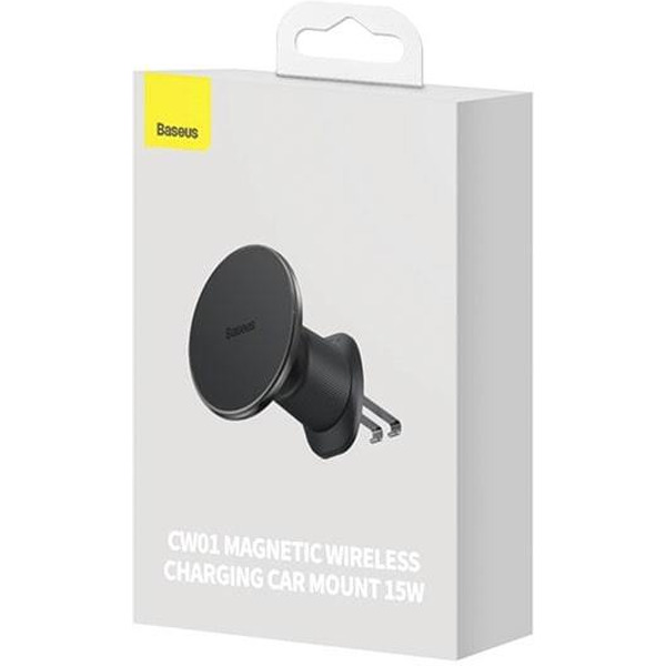 Автомобильное зарядное устройство Baseus CW01 Magnetic Wireless Charging Car Mount Air Vent Version 15W C40141001111-00