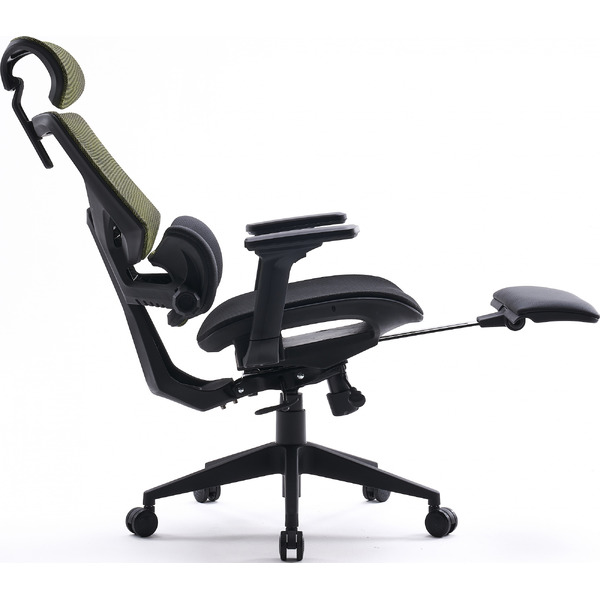 Офисное кресло CACTUS CS-CHR-MC01-LGNBK (черный/салатовый)