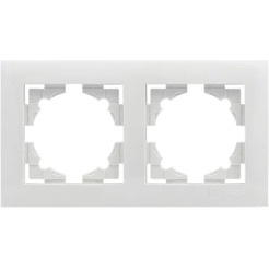 Рамка EKF Валенсия 2-местная (белый)