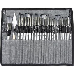 Набор кистей BRAUBERG ART DEBUT 201048 (23 шт+мастихин)