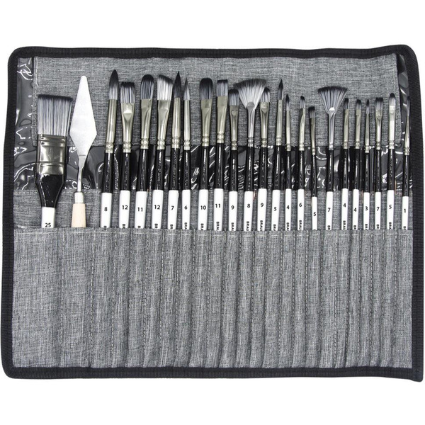 Набор кистей BRAUBERG ART DEBUT 201048 (23 шт+мастихин)