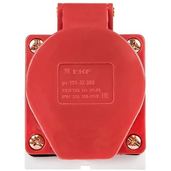 Розетка стационарная наружная EKF 124 3Р+РЕ 32А 380В IP44 PROxima