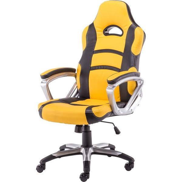 Кресло Mio Tesoro Роберто X-2743 (черный/желтый)