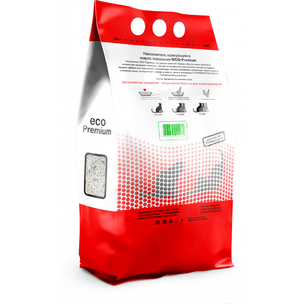 Наполнитель для туалета Eco-Premium Green (5л/1.9кг)