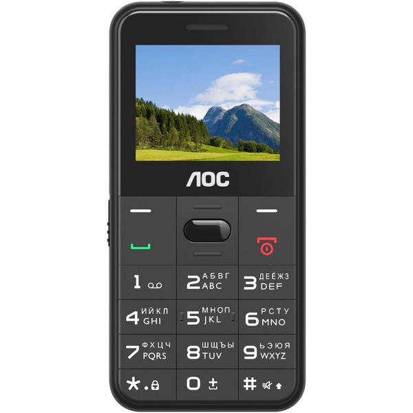 Кнопочный телефон AOC A205 (черный)