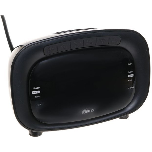 Радиочасы с функцией будильника RITMIX RRC-1250 Black