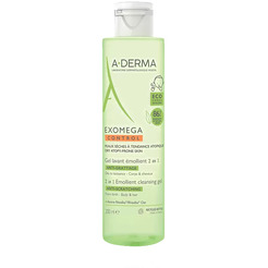 Гель для душа A-Derma Экзомега контроль 2 в 1 очищающий (200мл)