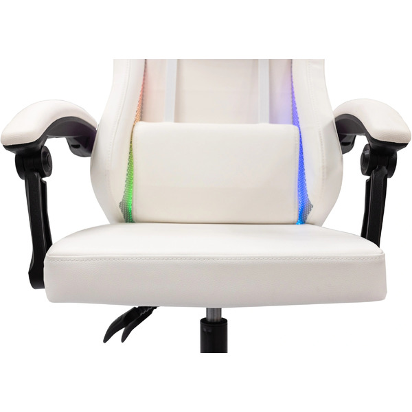Кресло игровое Knight Wolf RGB (белый)