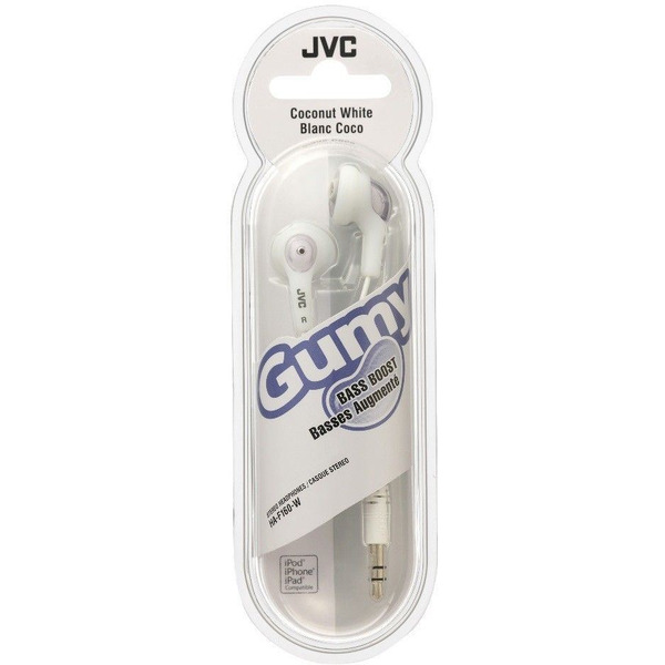 Наушники-вкладыши JVC Gumy HA-F160-W, белый