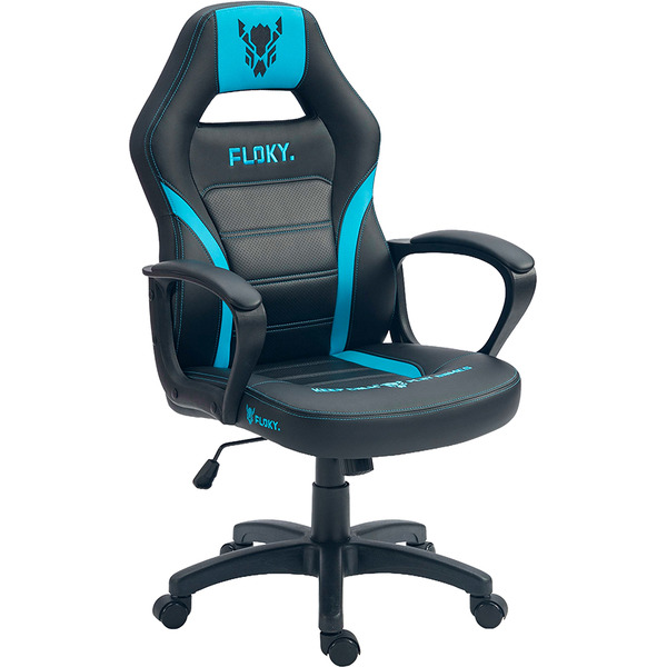 Кресло компьютерное FLOKY VIBE Aqua-Black