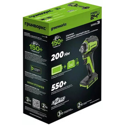 Гайковерт Greenworks G24IW200 3803607CUA