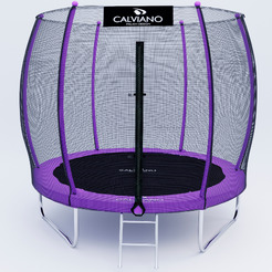 Батут Calviano 252 см - 8ft OUTSIDE master purple