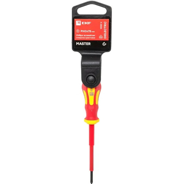 Отвертка EKF Master ph-0-75-mas-in PH0x75 мм 1000В