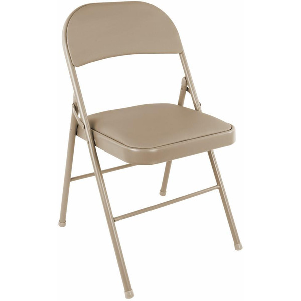Стул складной BRABIX Golf Plus CF-003 КОМФОРТ (бежевый каркас, кожзам бежевый) 533027