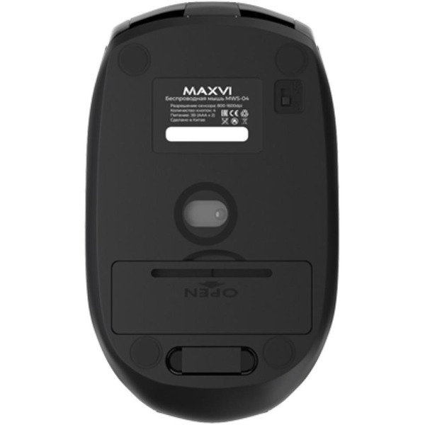 Мышь Maxvi MWS-04 (черный)